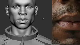 Realistic Character Modeling For Game in Maya & Zbrush - Detailing lip