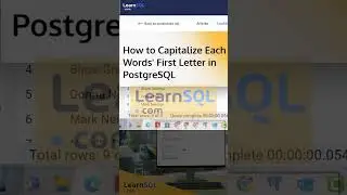 SQL Tip | Capitalize First Letter of Each Word  #sqltips