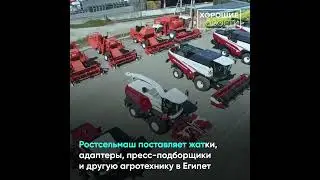 Российские комбайны Ростсельмаш завоевывают рынок Египта #новости