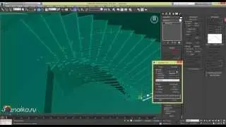 Лестница 3d max - Как сделать лестницу в 3d max - часть 3