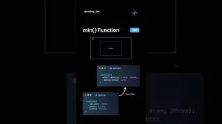 min() function #html #htmlcss #webdevelopment #coding #css3 #webdesign #css #webprogramming