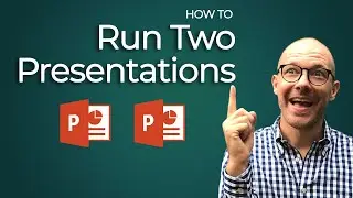 How to run two PowerPoint presentations at the same time