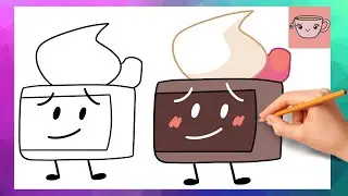 How To Draw Cake from Battle for Dream Island | BFB BFDI | Easy Drawing Tutorial