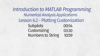 Octave Programming Lesson 6.2 - Additional Plotting Features