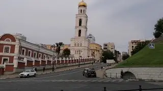 САМАРА🔭К ВОЛГЕ по Вилоновскому спуску.НАБЕРЕЖНАЯ.ПЛЯЖ🏖️ЗАКАТ в пасмурную погоду./30.07.24г.