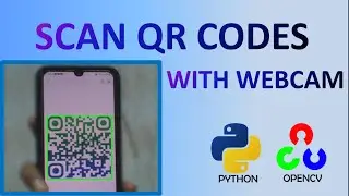 QR code scanning app using webcam in python | python tutorial for beginners | Python basics