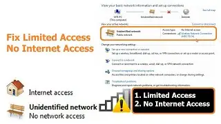 Fix unidentified network || No internet access || Limited access