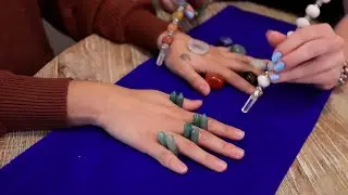 [ASMR] Gemstone Reiki & Hand Reflexology for Sleep (unintentional style roleplay)