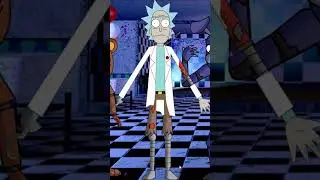 Rick and Morty characters transform into Five Nights at Freddys- SETC #fnaf #rickandmorty #shorts