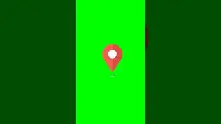 Green Screen Animated Location Pin #greenscreen #locationpin #pin #shorts