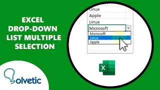 EXCEL DROP DOWN LIST Multiple Selection ✅