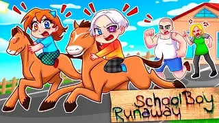 😨 Майнкрафт но Я СБЕЖАЛ НА ЛОШАДИ ОТ ЗЛЫХ РОДИТЕЛЕЙ в SCHOOLBOY RUNAWAY