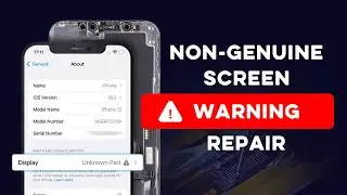 How to Remove iPhone (11-12) Non-genuine Screen Warning by Aftermarket Screens