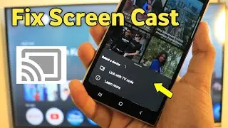 Android Tv | Screen Cast not Working ? FIXED