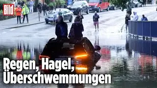 Wetterchaos durch Tief Katinka in Süddeutschland