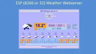 Tech Note 133 - ESP (8266 or 32) OWM Weather Webserver