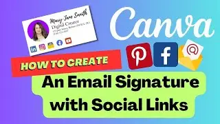 How to Create an Email Signature with Social Links with Canva