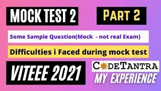 VITEEE 2021 Mock Test 2 Human proctor | Online exam Experience after writing