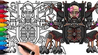 HOW TO DRAW SCORPION ZOMBIE CHIEF SCIENTIST | Skibidi Toilet Zombie Universe - Easy Drawing