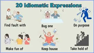 Lesson 100:  Common Idiomatic Phrases with meaning and examples #idiomaticexpressions