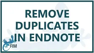 Endnote: how to remove duplicates