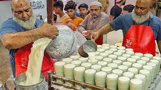 Old ChaCha Making 100+ DOODH DAHI RABDI LASSI | Nonstop Super Fast Mawa Rabdri Lassi Maker