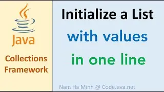 Java Initialize List with Values in One Line