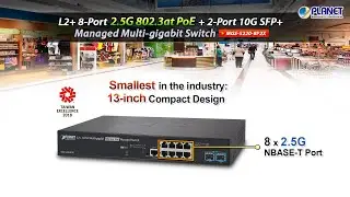 L2+ 8-Port 2.5G 802.3at PoE + 2-Port 10G SFP+ Managed Multi-gigabit Switch (MGS-5220-8P2X)