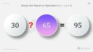 Arithmetic Test Game  No. 33 | Test Your Brain Power