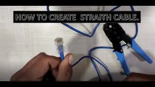 How to create  straith cable