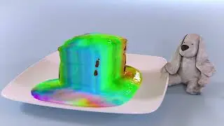 Liquid candy over a cake#candy #liquid #cake #cakeart