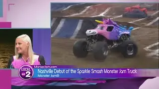 Monster Jam Truck Sparkle Smash makes Nashville debut!