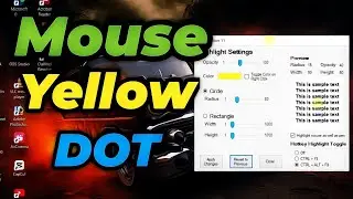 Mouse yellow circle | yellow circle mouse pointer