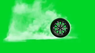 Wheel Smoke Effects Green Screen Background Video HD Footage No Copyright