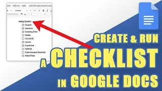 [HOW-TO] Easily Create a Tickable CHECKLIST in GOOGLE DOCS