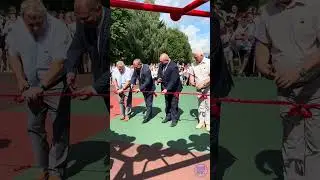 Воркаут-площадку открыли в день празднования юбилея города и района на территории СШ №4