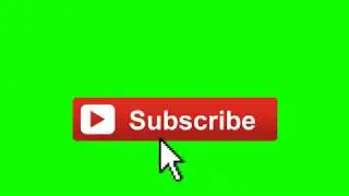 Animated Subscribe Button Green Screen | With sound effects