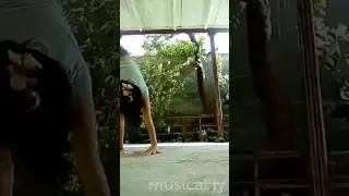 Haciendo gimnasia