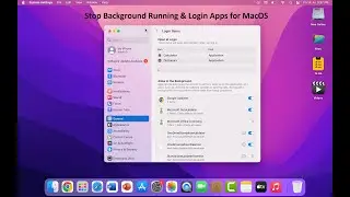 How to Stop Login Apps & Background Running Apps in MacBook