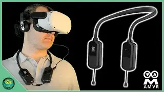 AMVR Neck Hanging Power Bank for VR Headsets! Meta Quest 2 Accessory Testing and Review.