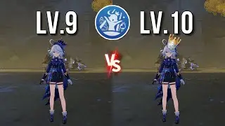 Furina Talent Level 9 vs 10 Buff Comparisons! Is The Difference That Significant and Worth Crowning?