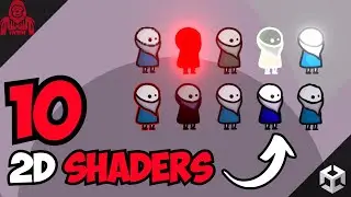 10 2D Shaders (Combined into one MASTER shader) - Unity Tutorial