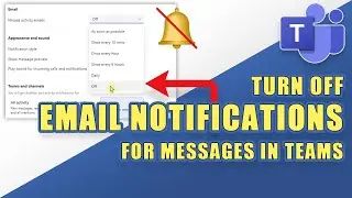 MS Teams - STOP Email Notifications When Receiving Messages