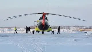 Ми-8 а/к ЮТэйр-Вертолетные услуги | Рейс Ханты-Мансийск - Приобье (вертодром Сергино)