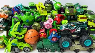 Various TRANSFORMERS Construction Green Devastator: Rise of BUMBLEBEE TRUCK TRAIN DINOSAUR Animation