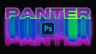 Create X Ray Neon Motion Blur Text Effect in Photoshop