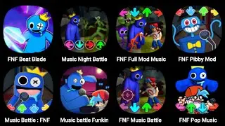 FNF Beat Blade, Music Night Battle, FNF Pibby Mod, Music Battle, Funkin Rap Night, FNF Rap Shooter