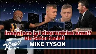 Mike Tyson ucakta dövdügü adam hakkinda konusuyor(Talk show Türkçe altyazi) jimmy kimmel soruyor