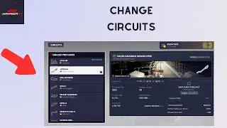 How to change Circuits in F1 Manager