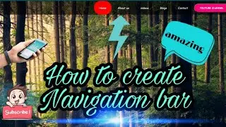 How to create Navbar using html and css ll how to create transitive Navbar ll how to create Navbar